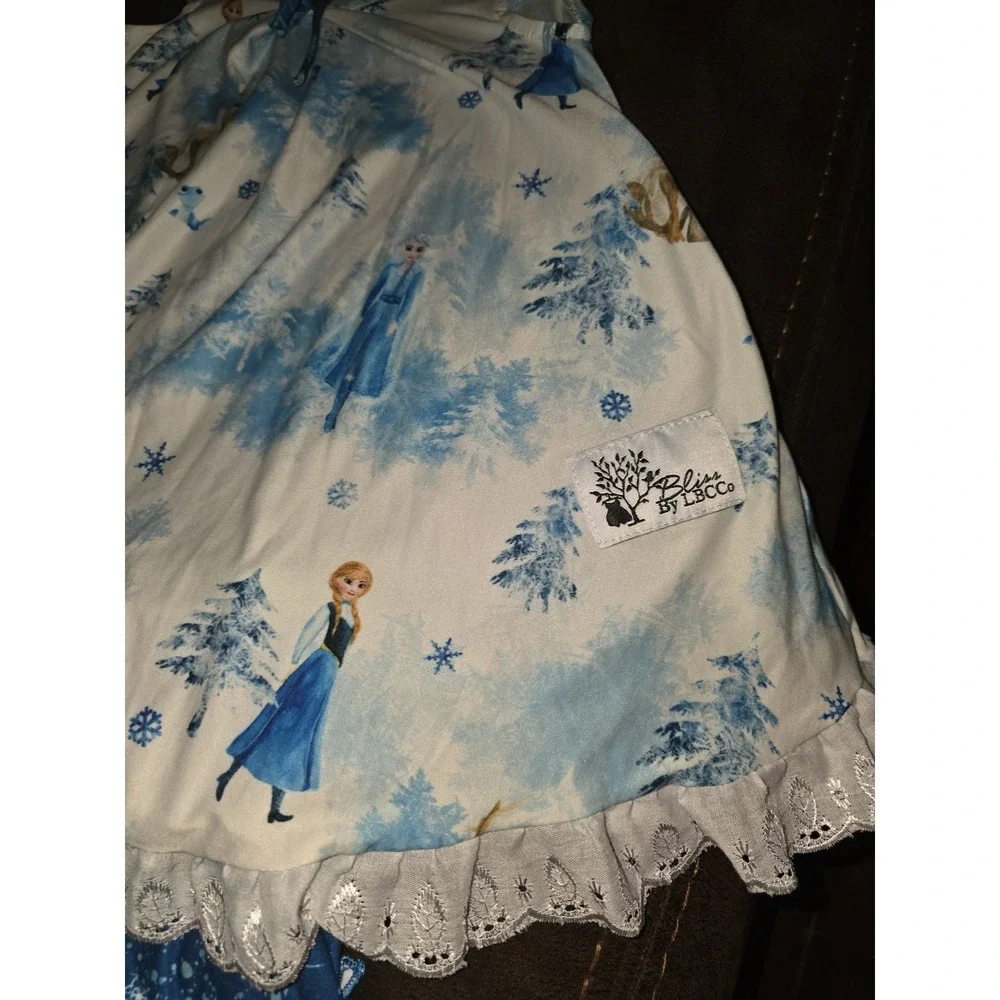 Bliss by LBCCo boutique disney frozen elsa anna sven dress and bloomers 3t